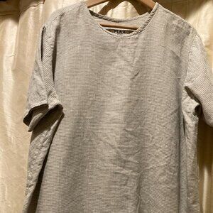 Angelhart/Jeanne Engelhart/FLAX 100% Linen Top- Large